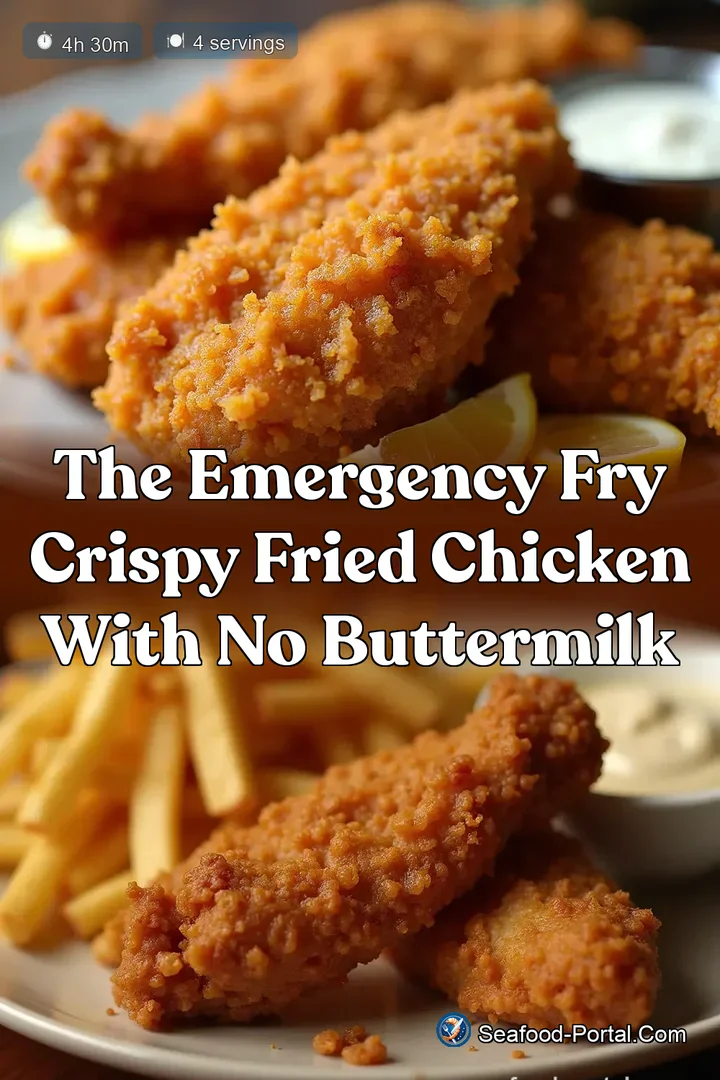 The Emergency Fry Crispy Fried Chicken with No Buttermilk