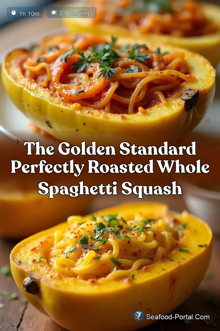 The Golden Standard Perfectly Roasted Whole Spaghetti Squash