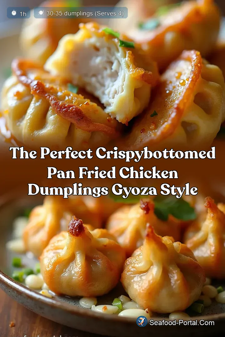 The Perfect CrispyBottomed Pan Fried Chicken Dumplings Gyoza Style