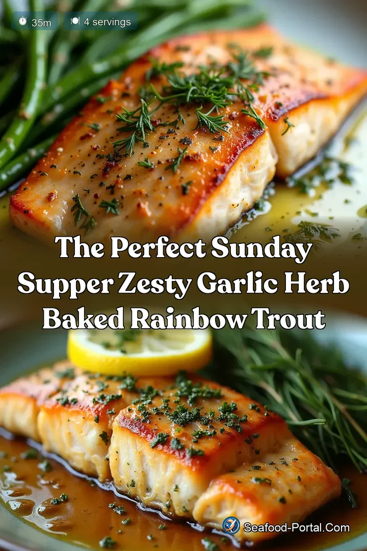 The Perfect Sunday Supper Zesty Garlic Herb Baked Rainbow Trout
