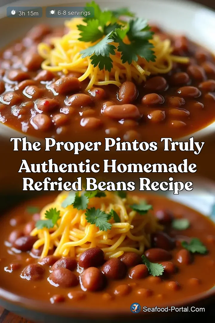 The Proper Pintos Truly Authentic Homemade Refried Beans Recipe