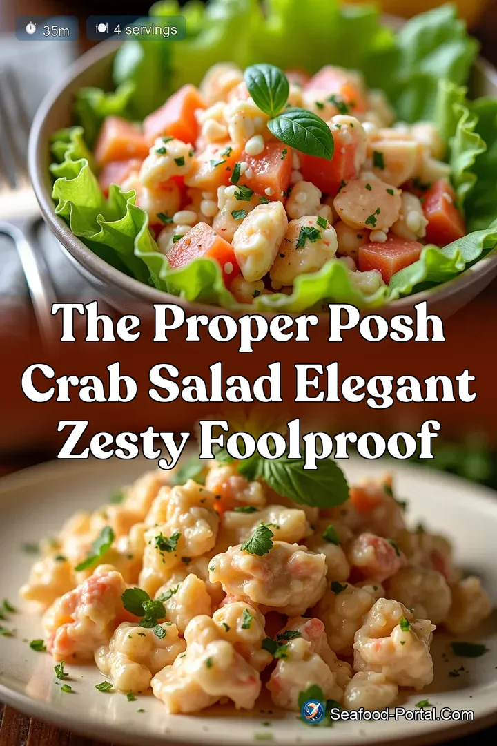 The Proper Posh Crab Salad Elegant Zesty Foolproof
