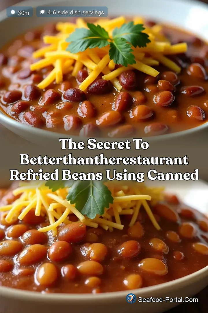 The Secret to BetterThanTheRestaurant Refried Beans Using Canned