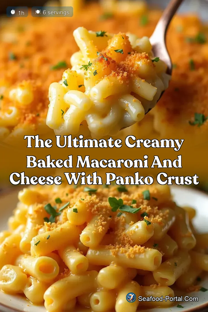 The Ultimate Creamy Baked Macaroni and Cheese with Panko Crust