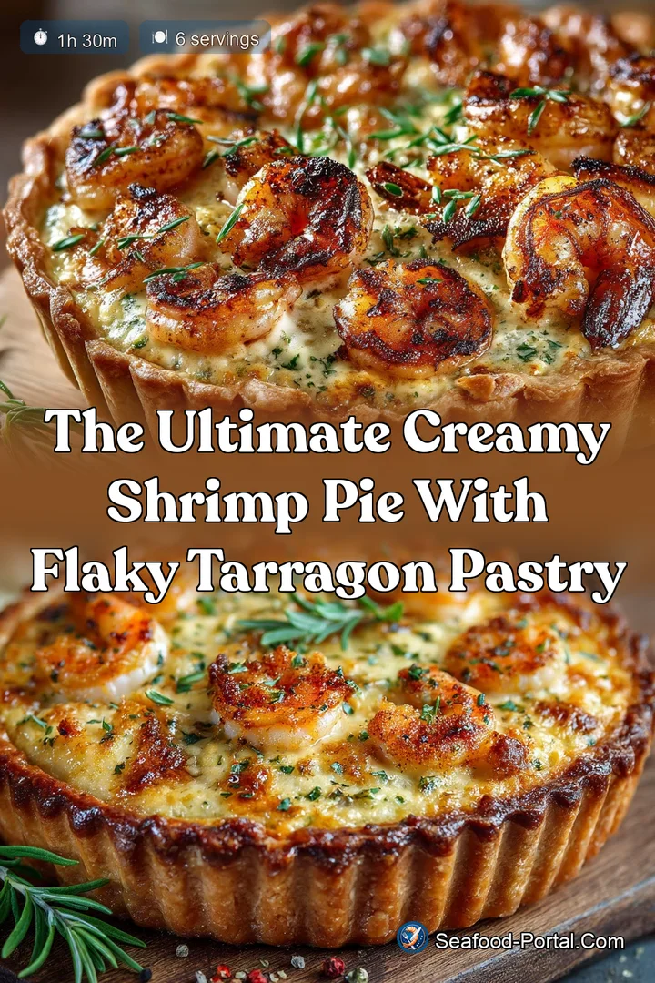 The Ultimate Creamy Shrimp Pie with Flaky Tarragon Pastry