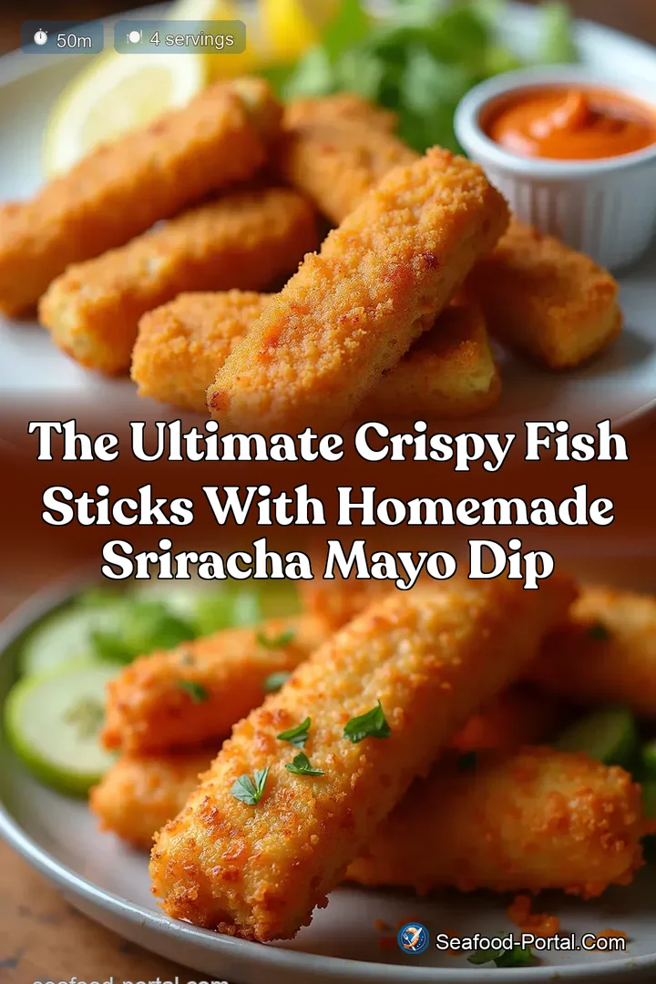The Ultimate Crispy Fish Sticks with Homemade Sriracha Mayo Dip