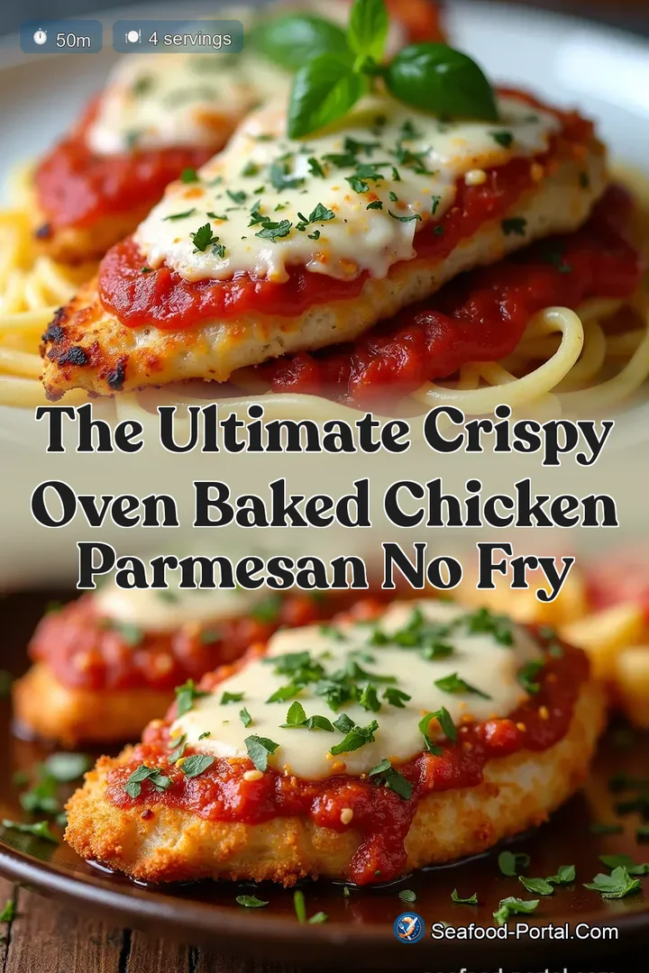 The Ultimate Crispy Oven Baked Chicken Parmesan No Fry