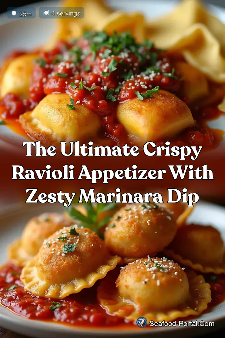 The Ultimate Crispy Ravioli Appetizer with Zesty Marinara Dip