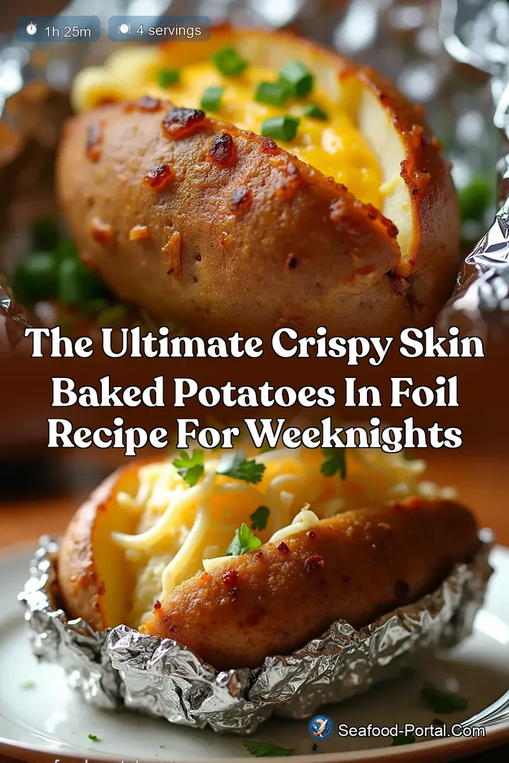 The Ultimate Crispy Skin Baked Potatoes in Foil Recipe for Weeknights