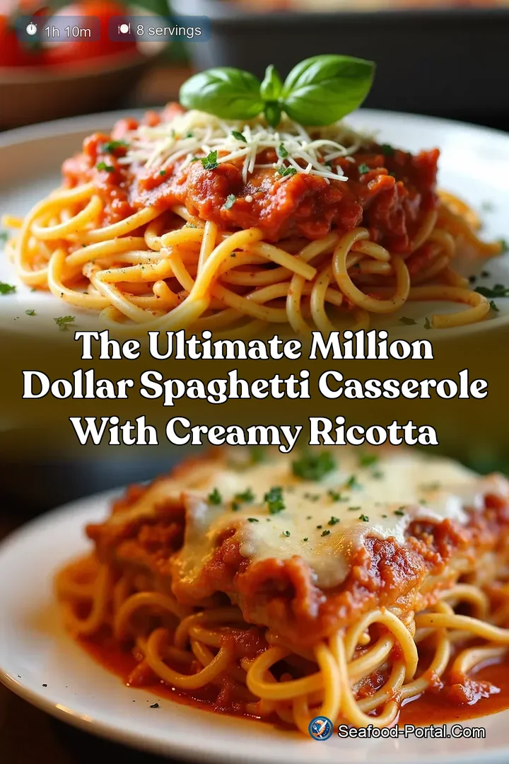 The Ultimate Million Dollar Spaghetti Casserole with Creamy Ricotta