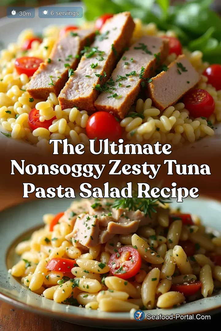 The Ultimate NonSoggy Zesty Tuna Pasta Salad Recipe
