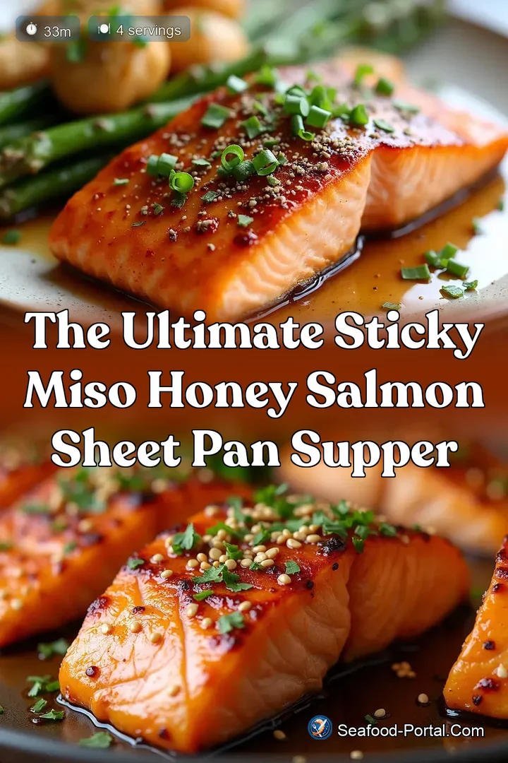 The Ultimate Sticky Miso Honey Salmon Sheet Pan Supper