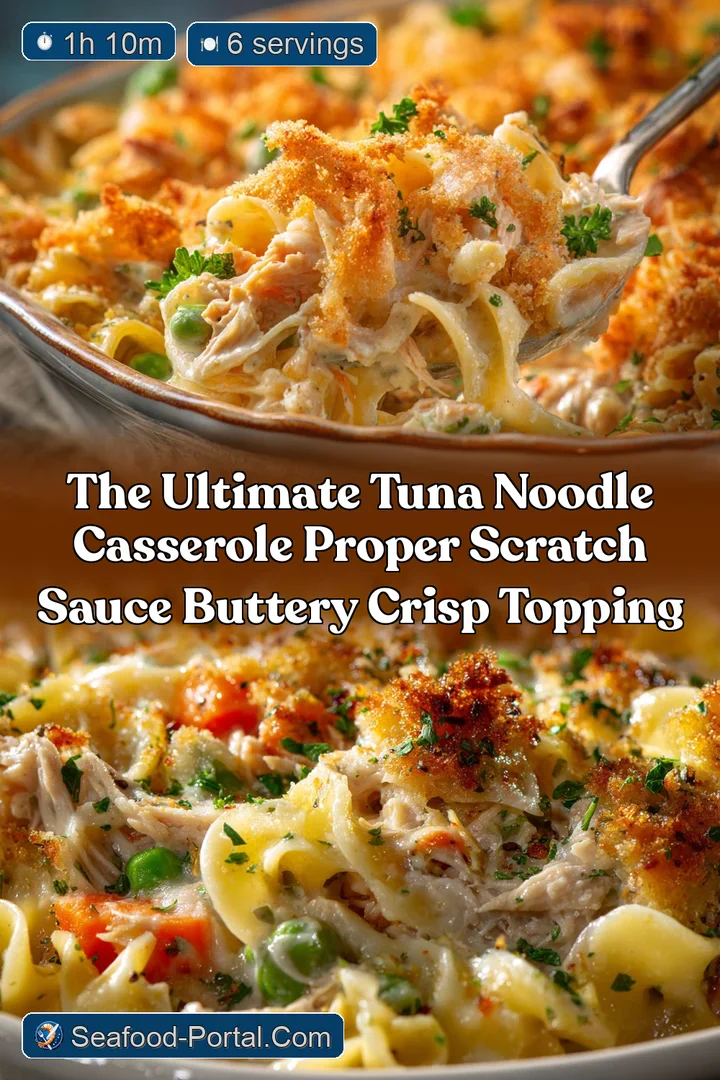 The Ultimate Tuna Noodle Casserole Proper Scratch Sauce Buttery Crisp Topping