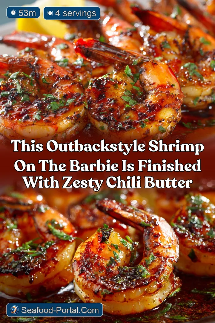 This OutbackStyle Shrimp on the Barbie is Finished with Zesty Chili Butter