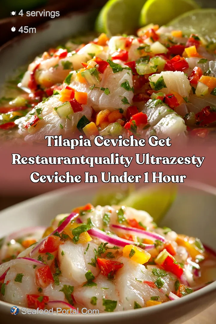 Tilapia Ceviche Get RestaurantQuality UltraZesty Ceviche in Under 1 Hour