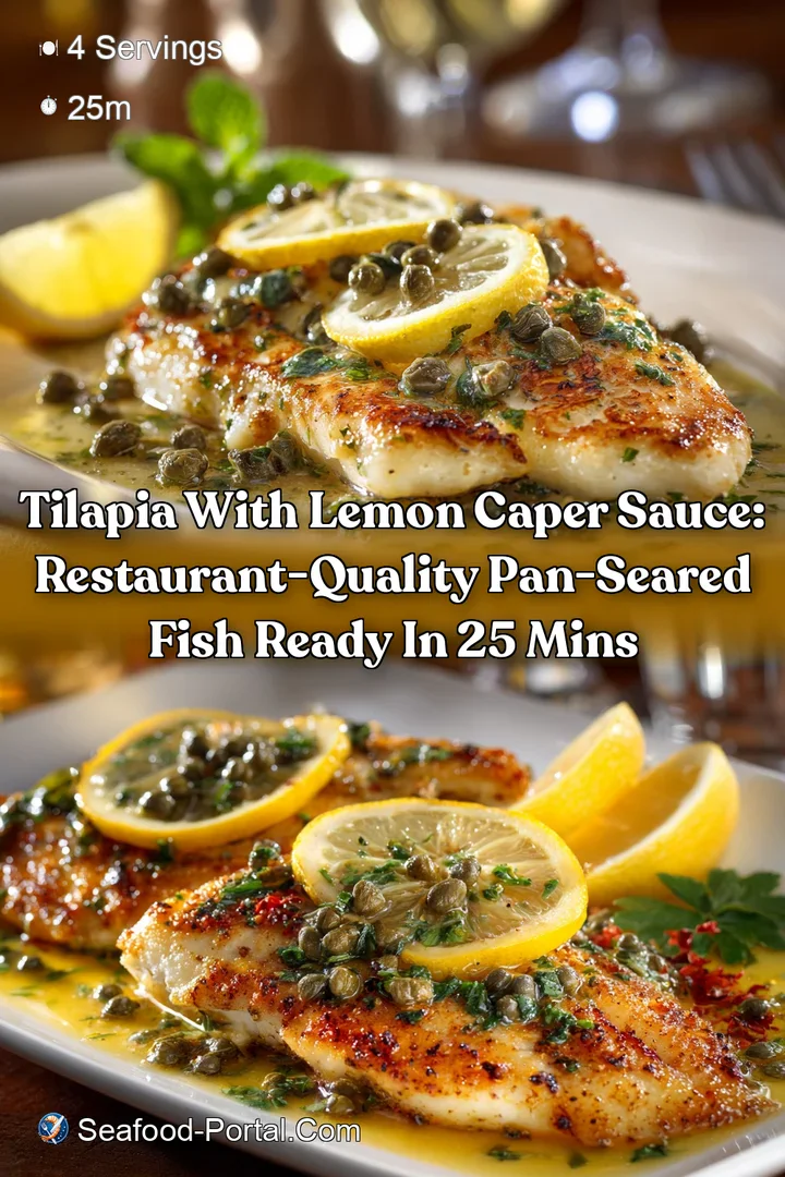 Tilapia with Lemon Caper Sauce: Restaurant-Quality Pan-Seared Fish Ready in 25 Mins