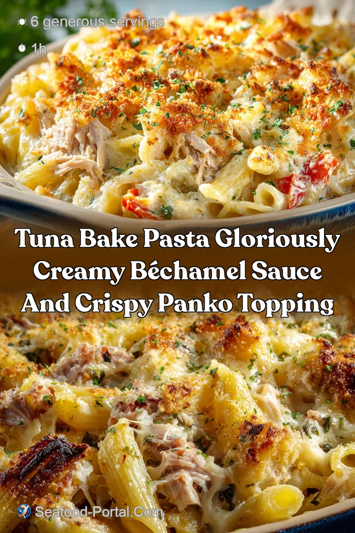 Tuna Bake Pasta Gloriously Creamy B&eacute;chamel Sauce and Crispy Panko Topping
