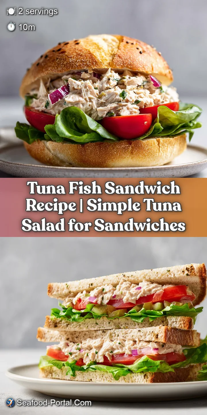 Close-up of a bite taken from a tuna sandwich, revealing flaky tuna and creamy mayonnaise.