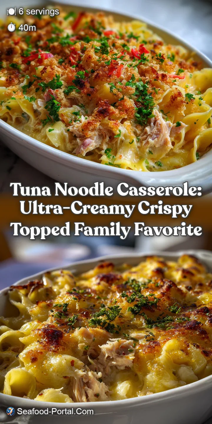Tuna Noodle Casserole: Ultra-Creamy Crispy Topped Family Favorite