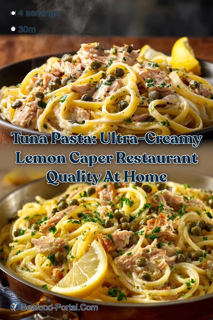 Tuna Pasta: Ultra-Creamy Lemon Caper Restaurant Quality at Home