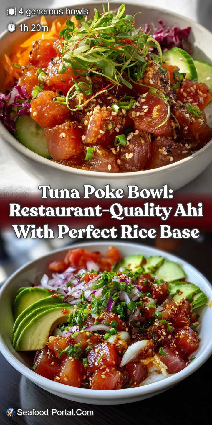 Tuna Poke Bowl: Restaurant-Quality Ahi with Perfect Rice Base