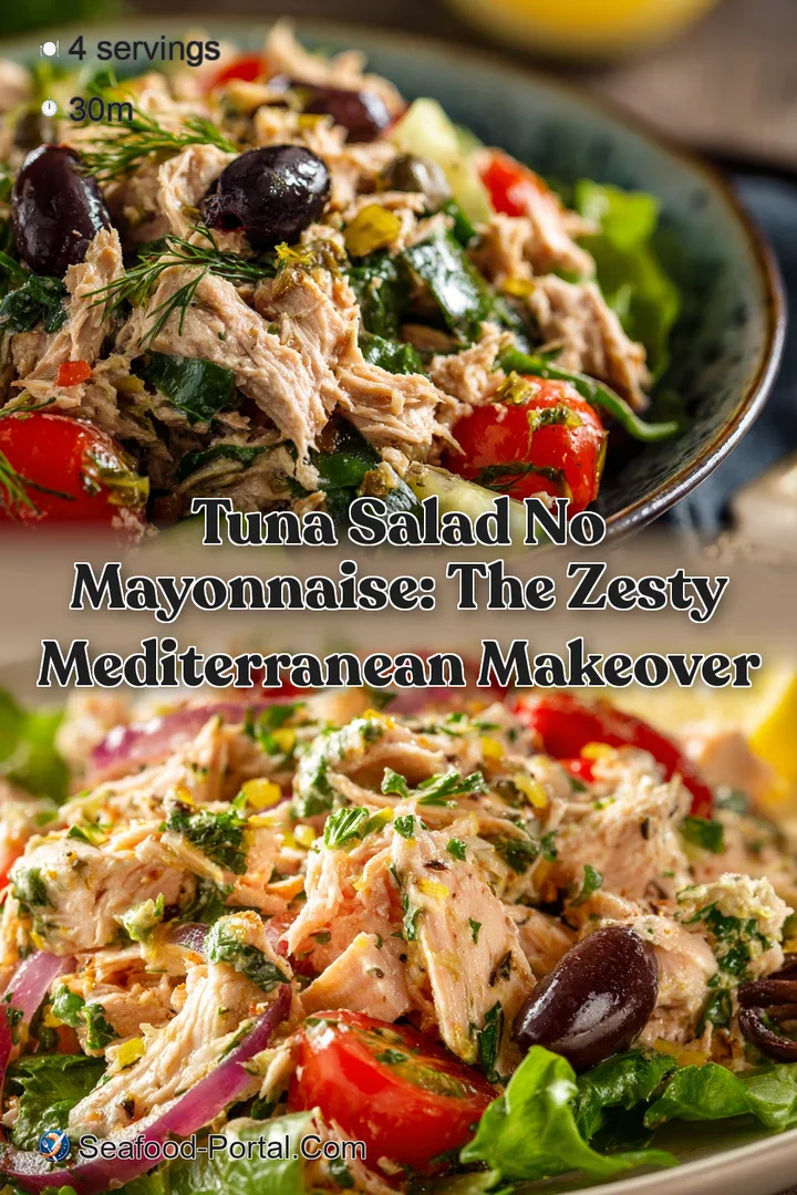 Tuna Salad No Mayonnaise: The Zesty Mediterranean Makeover
