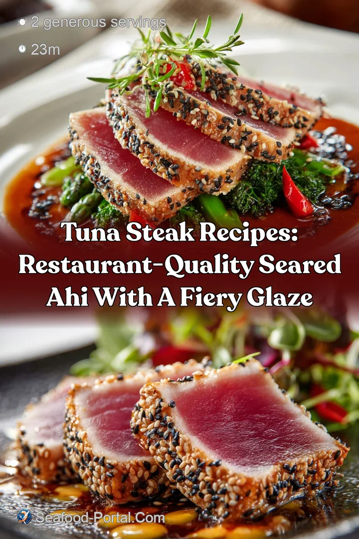 Tuna Steak Recipes: Restaurant-Quality Seared Ahi with a Fiery Glaze