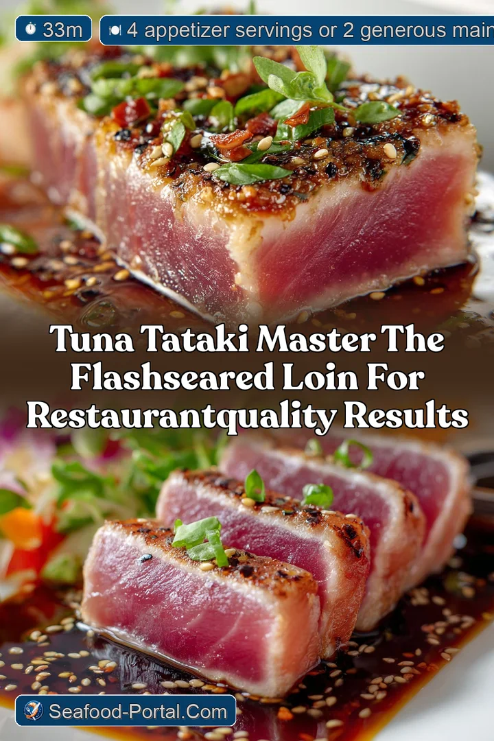 Tuna Tataki Master the FlashSeared Loin for RestaurantQuality Results
