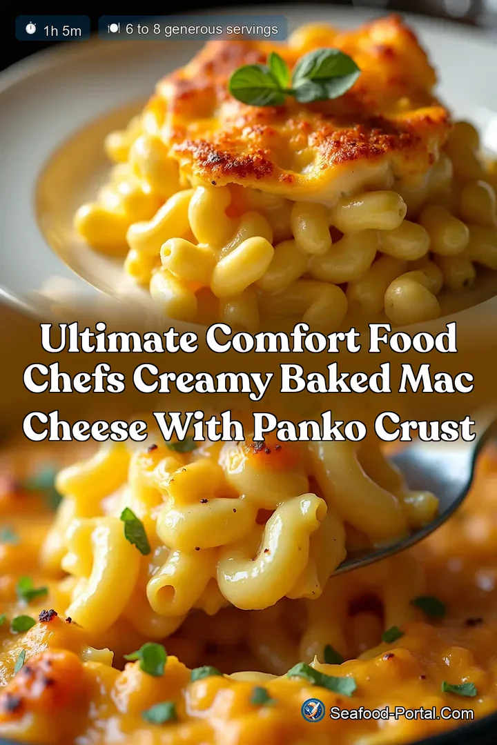Ultimate Comfort Food Chefs Creamy Baked Mac Cheese with Panko Crust