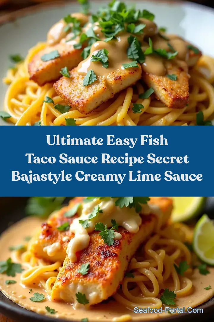 Ultimate Easy Fish Taco Sauce Recipe Secret BajaStyle Creamy Lime Sauce