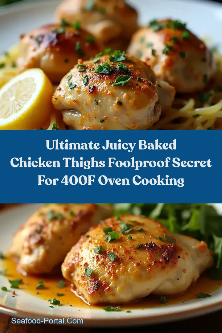 Ultimate Juicy Baked Chicken Thighs Foolproof Secret for 400F Oven Cooking