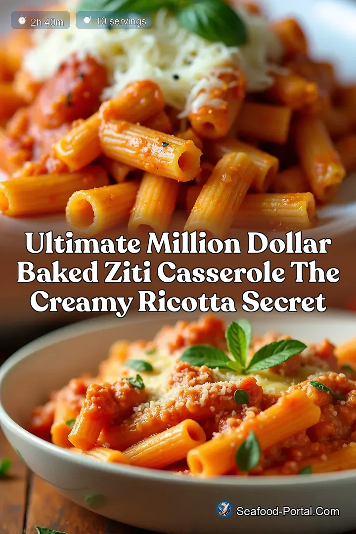 Ultimate Million Dollar Baked Ziti Casserole The Creamy Ricotta Secret