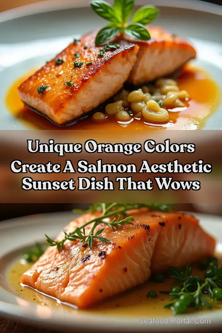 Unique Orange Colors Create a Salmon Aesthetic Sunset Dish That Wows