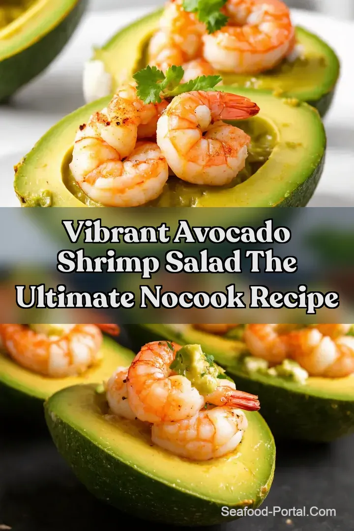 Vibrant Avocado Shrimp Salad The Ultimate NoCook Recipe : PIN FOR LATER Vibrant Avocado Shrimp Salad The Ultimate NoCook Recipe