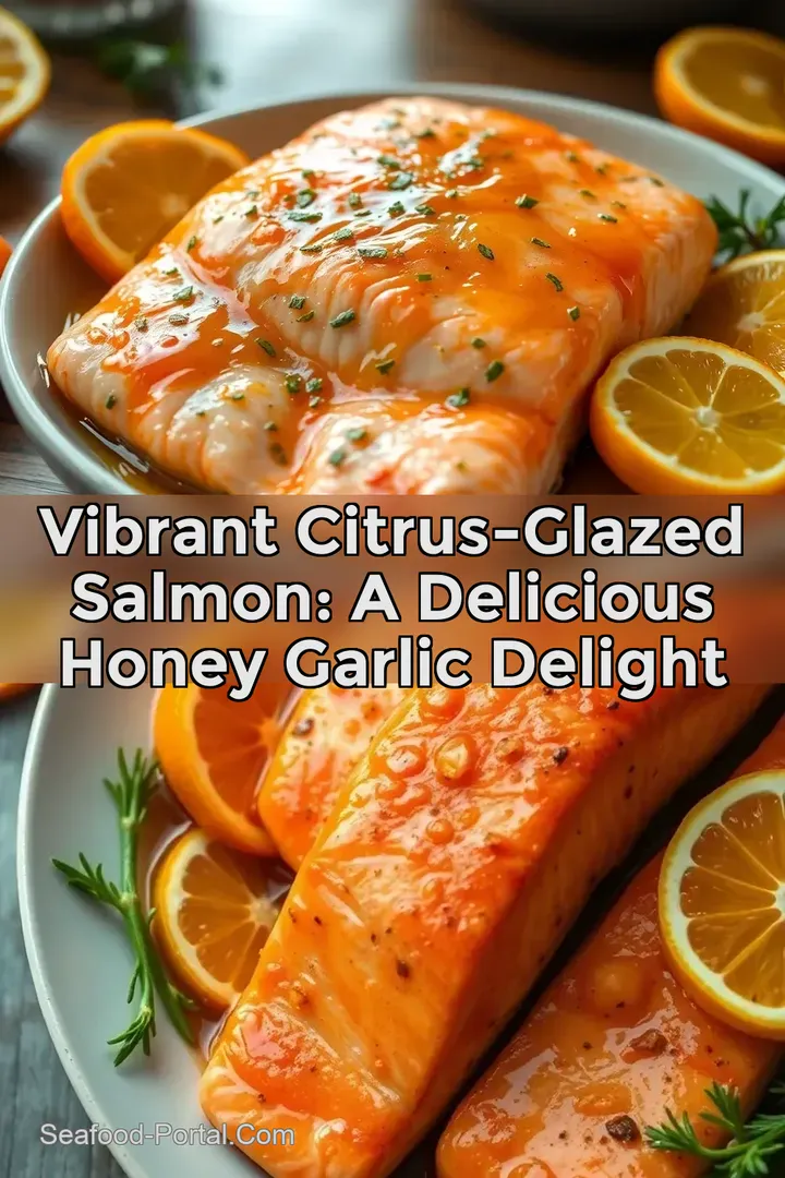 Vibrant Citrus-Glazed Salmon: A Delicious Honey Garlic Delight