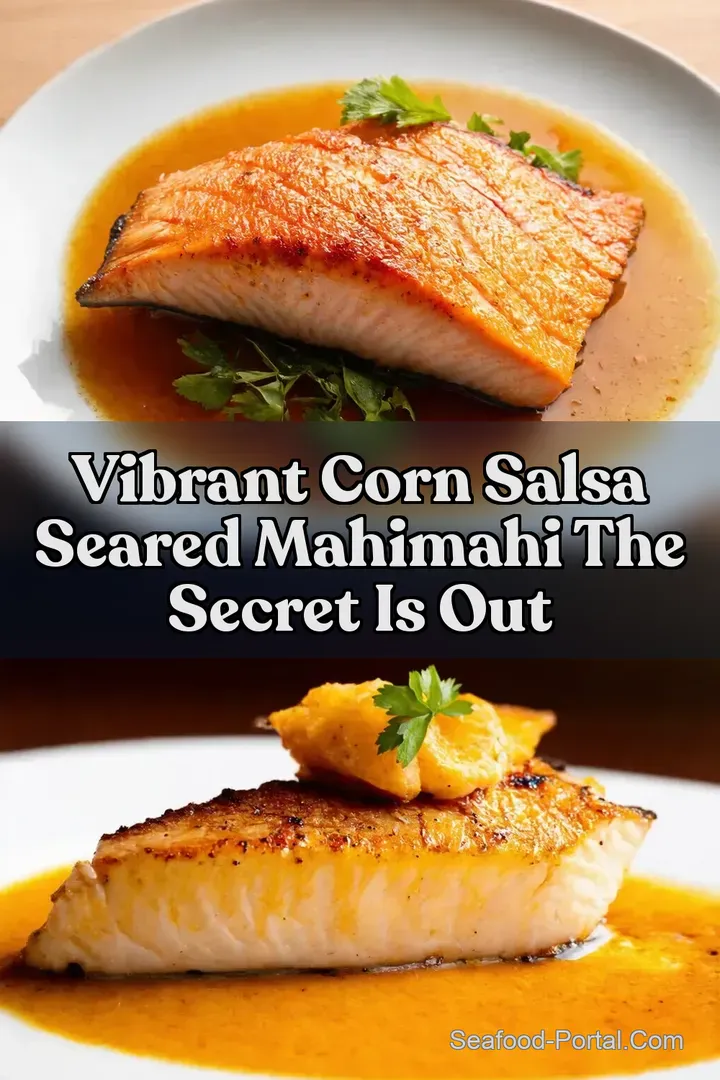 Vibrant Corn Salsa Seared MahiMahi The Secret is Out