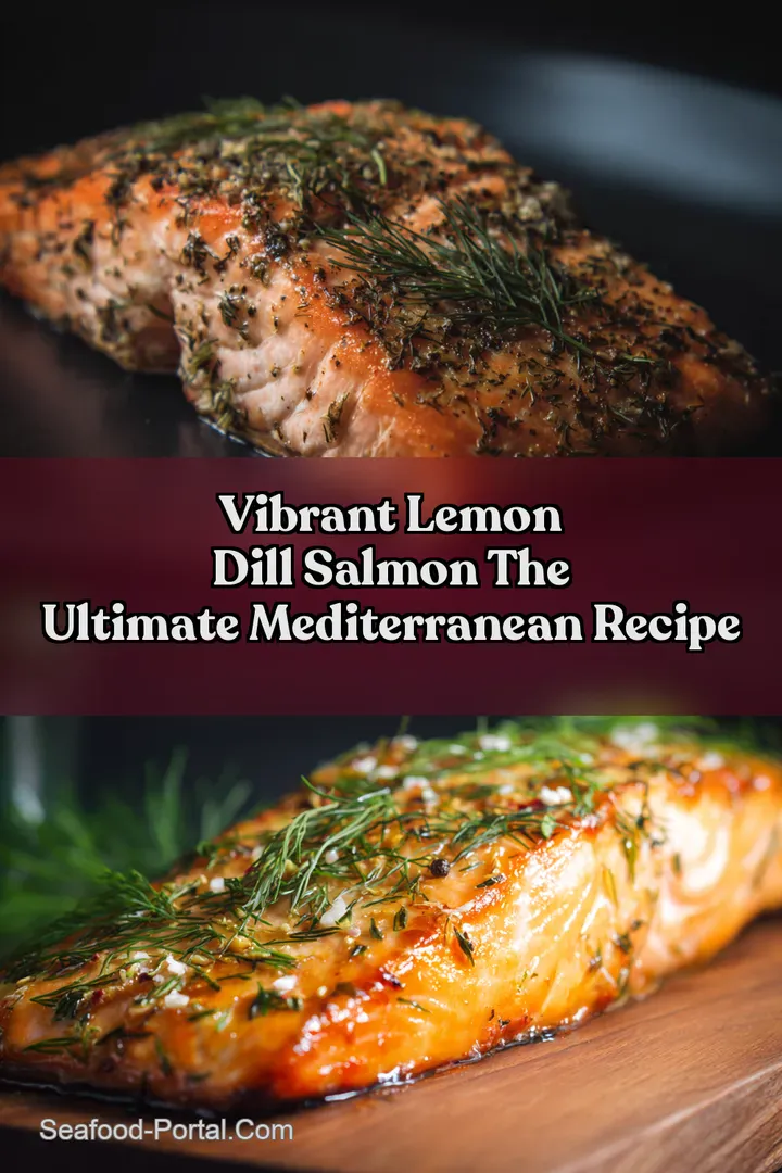 Vibrant Lemon Dill Salmon The Ultimate Mediterranean Recipe : PIN FOR LATER Vibrant Lemon Dill Salmon The Ultimate Mediterranean Recipe