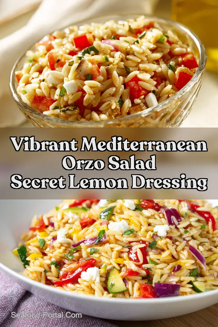 Vibrant Mediterranean Orzo Salad Secret Lemon Dressing
