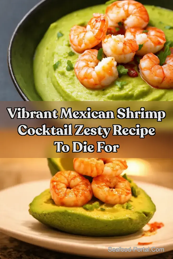Vibrant Mexican Shrimp Cocktail Zesty Recipe To Die For : PIN FOR LATER Vibrant Mexican Shrimp Cocktail Zesty Recipe To Die For