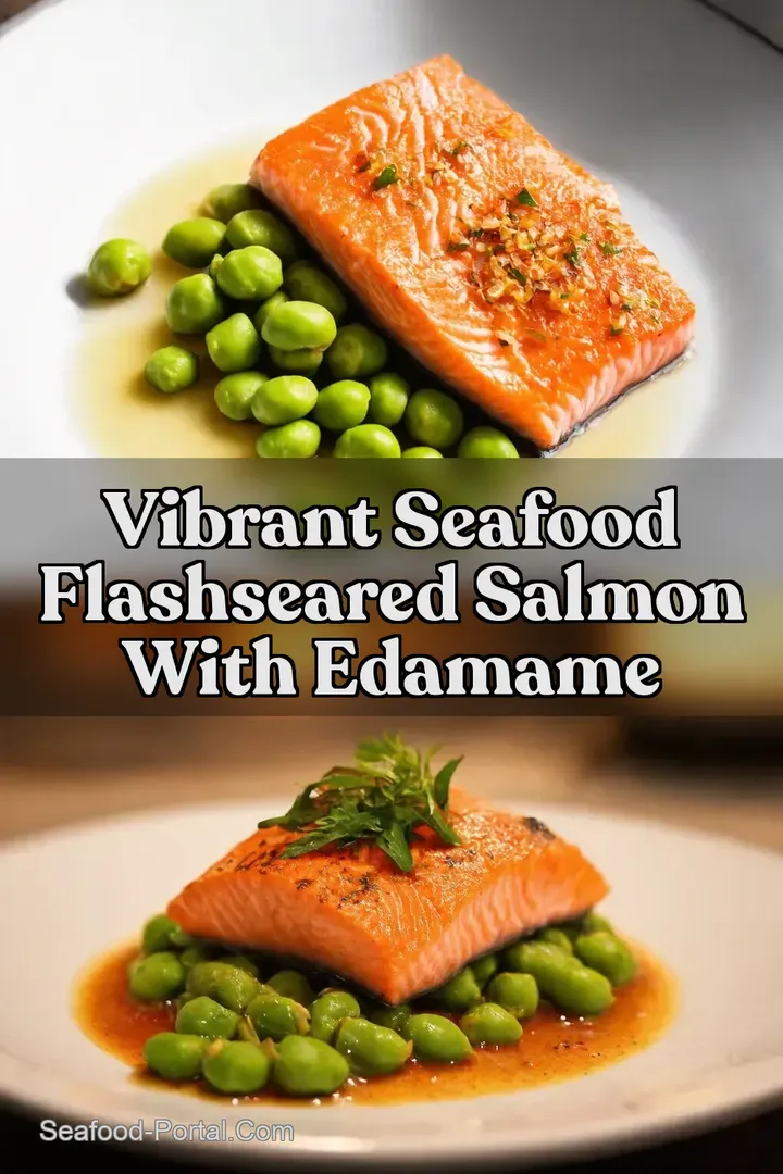 Vibrant Seafood FlashSeared Salmon with Edamame