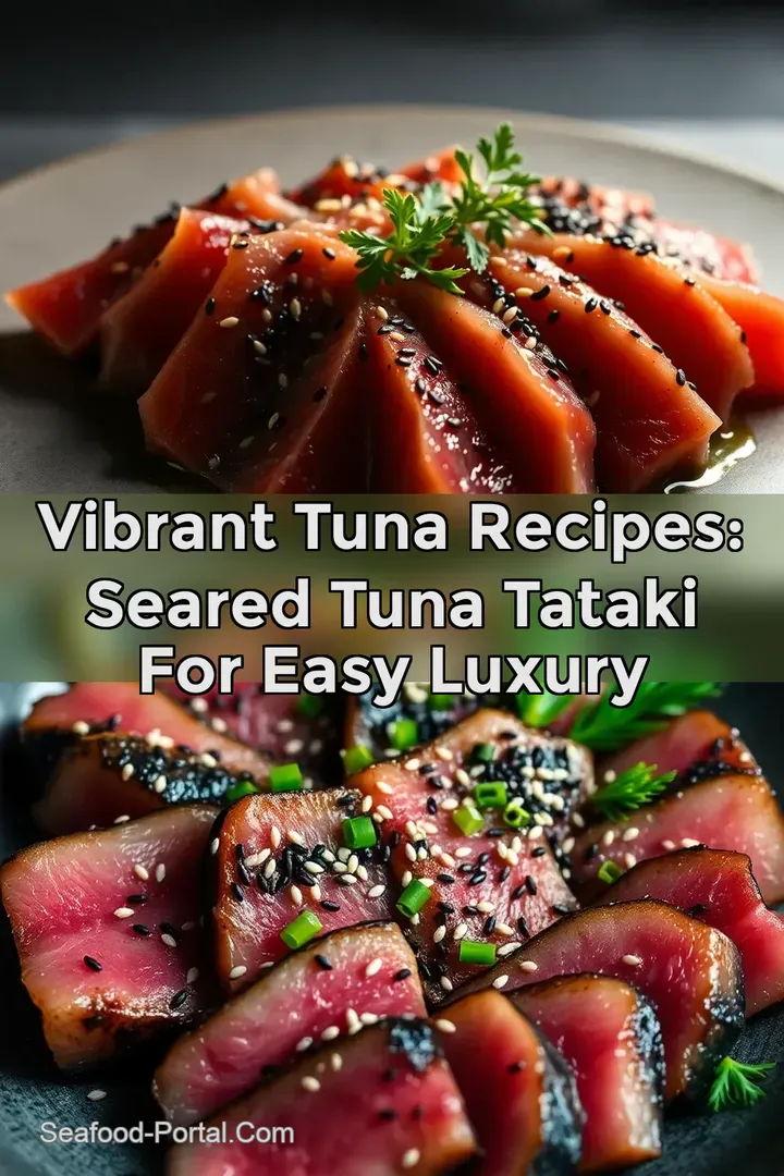 Vibrant Tuna Recipes: Seared Tuna Tataki for Easy Luxury