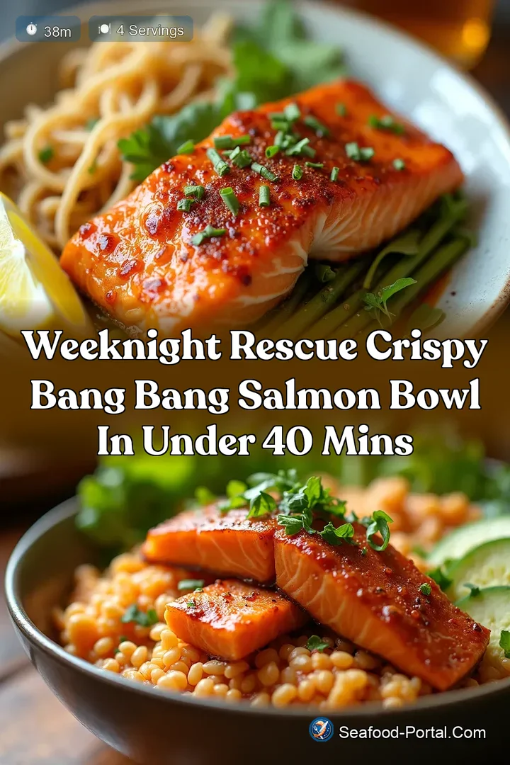 Weeknight Rescue Crispy Bang Bang Salmon Bowl in Under 40 Mins