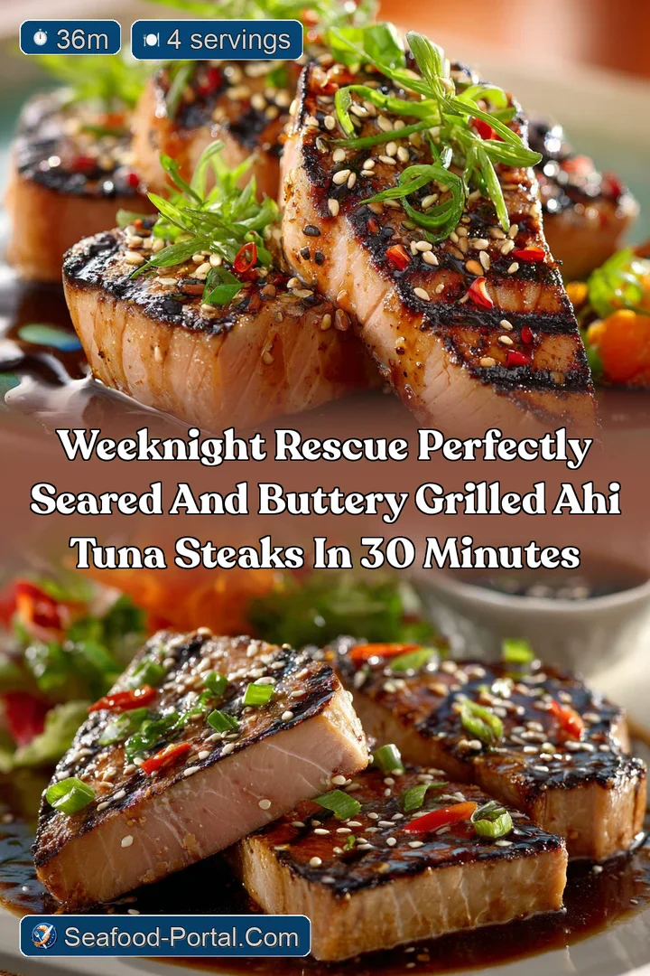 Weeknight Rescue Perfectly Seared and Buttery Grilled Ahi Tuna Steaks in 30 Minutes