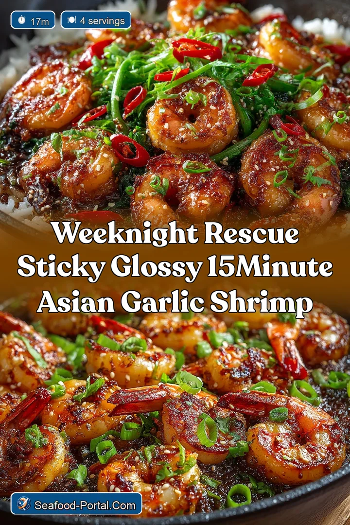 Weeknight Rescue Sticky Glossy 15Minute Asian Garlic Shrimp