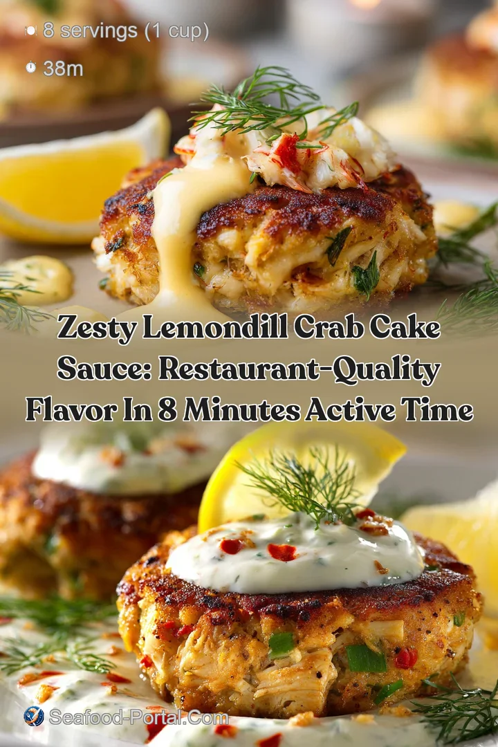 Zesty LemonDill Crab Cake Sauce: Restaurant-Quality Flavor in 8 Minutes Active Time