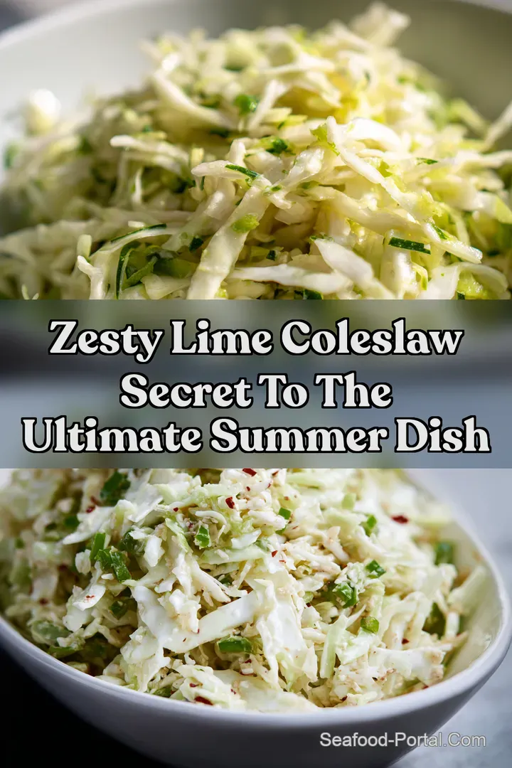 Zesty Lime Coleslaw Secret to the Ultimate Summer Dish : PIN FOR LATER Zesty Lime Coleslaw Secret to the Ultimate Summer Dish