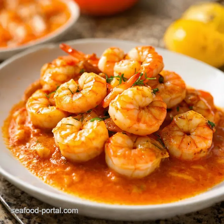 10Minute Honey Garlic Shrimp Scampi presentation
