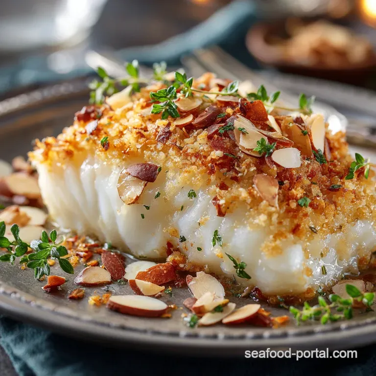 15Minute Parmesan Almond Baked Cod: Fast Forgiving and Fabulous presentation