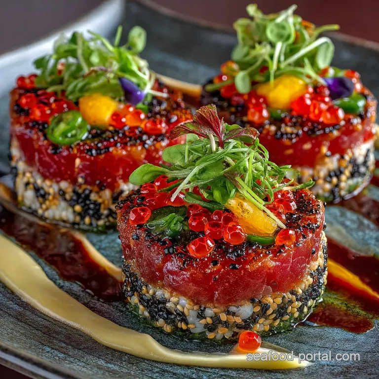 Easy Spicy Tuna Tartare Perfect Filling for Sushi Rolls and Rice Bowls presentation