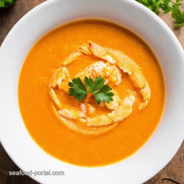 30Minute Creamy Crab Shrimp Bisque